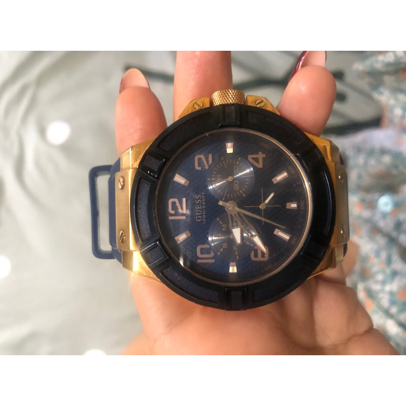 preloved jam guess blue navy original