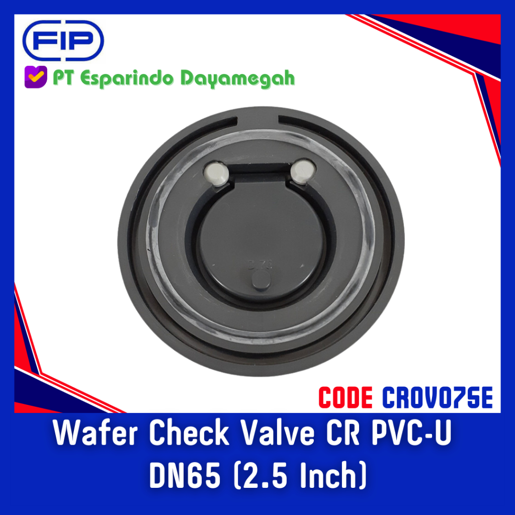 Swing Check Valve 2.5 Inch PVC Kolam Renang Merk FIP Made in Italy - Wafer Check Valve PVC