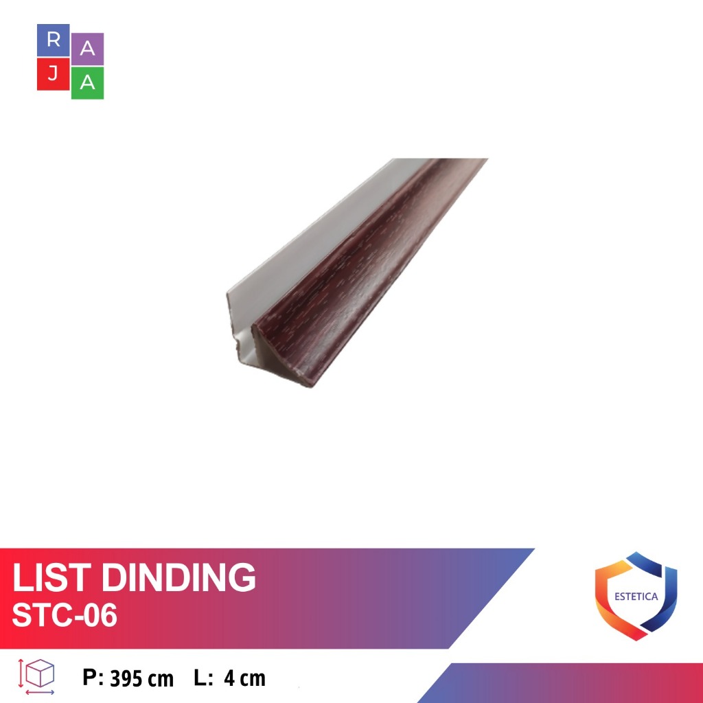 Lis Dinding Plafon PVC Untuk Pinggir Plafon PVC Ukuran 395 cm x 4 cm