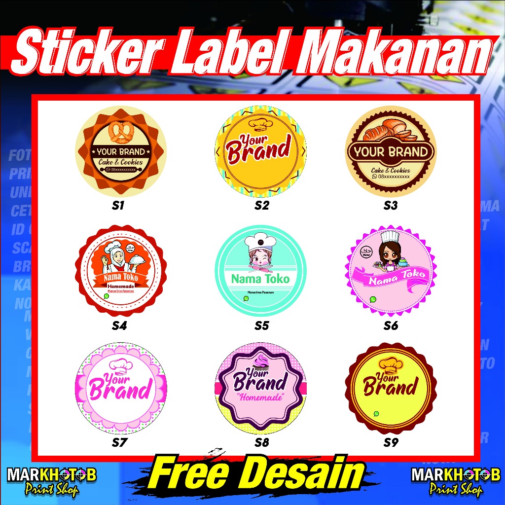 

STIKER LABEL MAKANAN CETAK STICKER