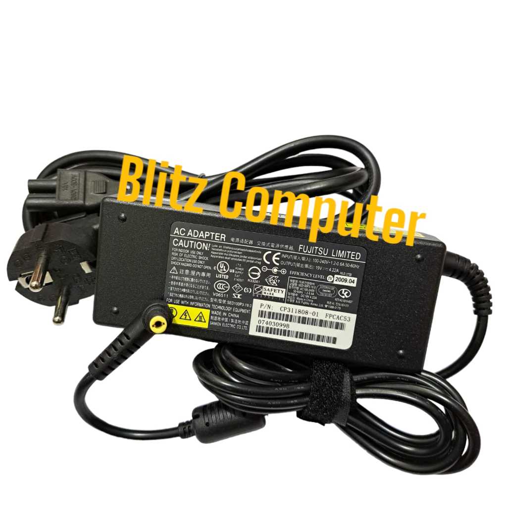 Adaptor Charger Fujitsu Lifebook S7210 S7220 S751 S752 S760 S761 S762 19V 4.22A