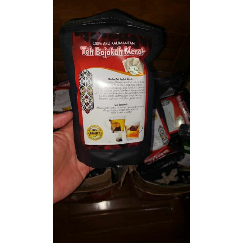 

Teh herbal Bajakah, minya urut dayak
