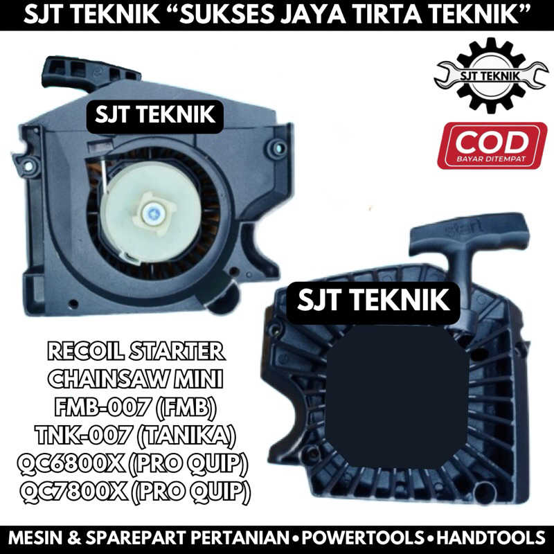 Kap engkol gas recoil starter sparepart mesin senso kecil chainsaw mini gergaji kayu tanika tnk 007 