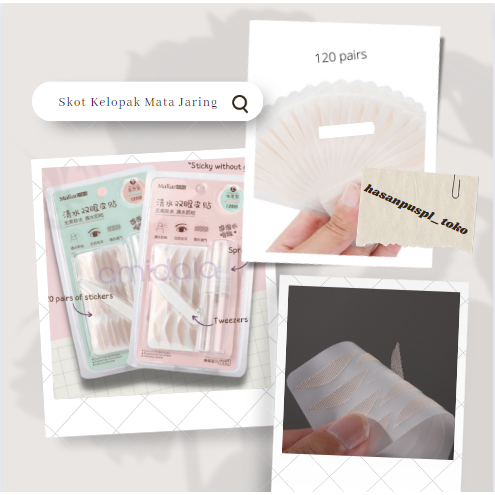 Scott Tape Kelopak Mata Jaring Scot Eyelid Sticker Malian Scott Tape