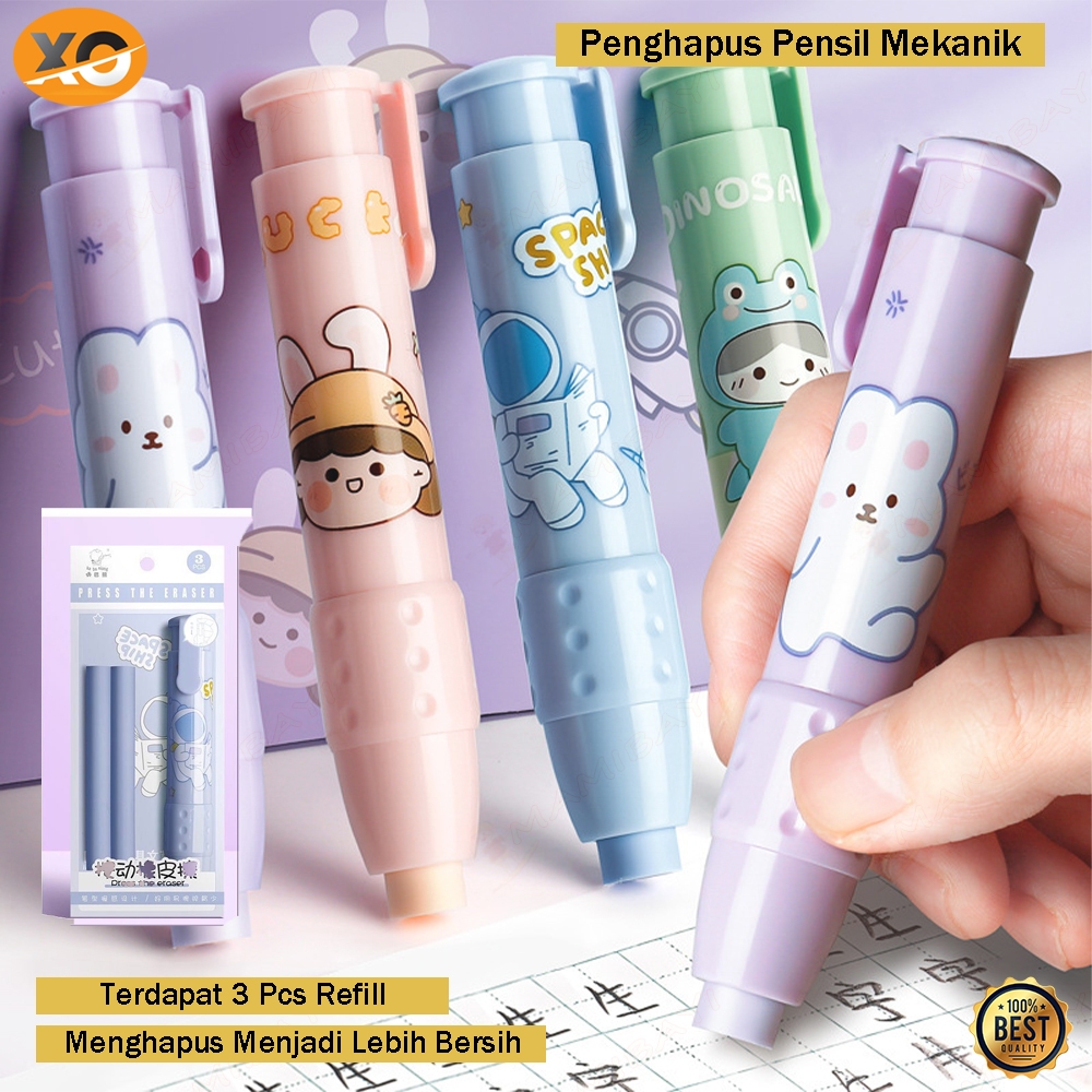 

Penghapus Pensil Mekanik Karet Sliding Eraser Mechanical Lucu Karakter Eraser Korean Style