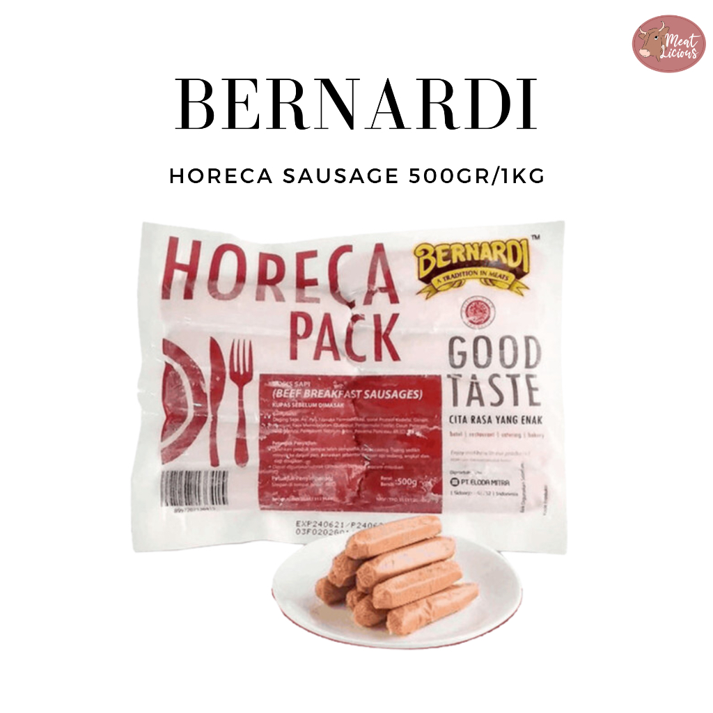 

Bernardi Sosis Sapi / Beef Horeca 500gr / 1kg