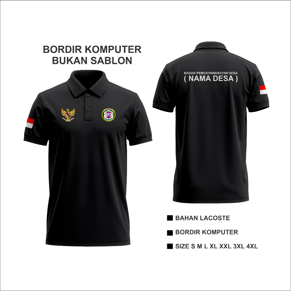 Polo Shirt BPD kaos bpd baju bpd desa