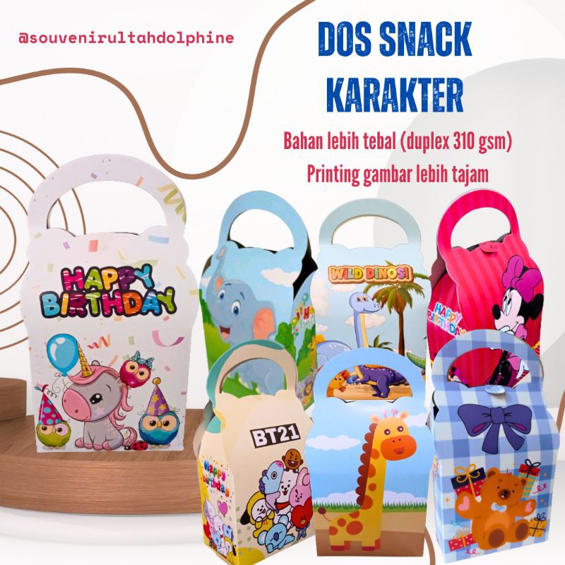 

Dos Snack Ultah Kotak Snack Ulang Tahun Motif Lucu