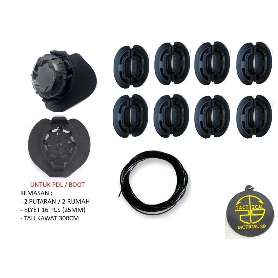 Tali Putar - sepatu tali putar set - tali sepatu Boa lacing system