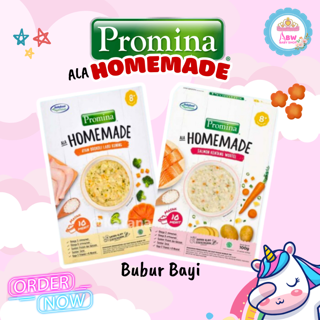 Promina 8+ Bubur Bayi Ala Homemade 100gr / Bubur Mpasi Instant HALAL | ABW Baby Shop