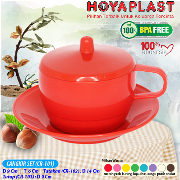 HOYAPLAST CANGKIR SET BPA FREE