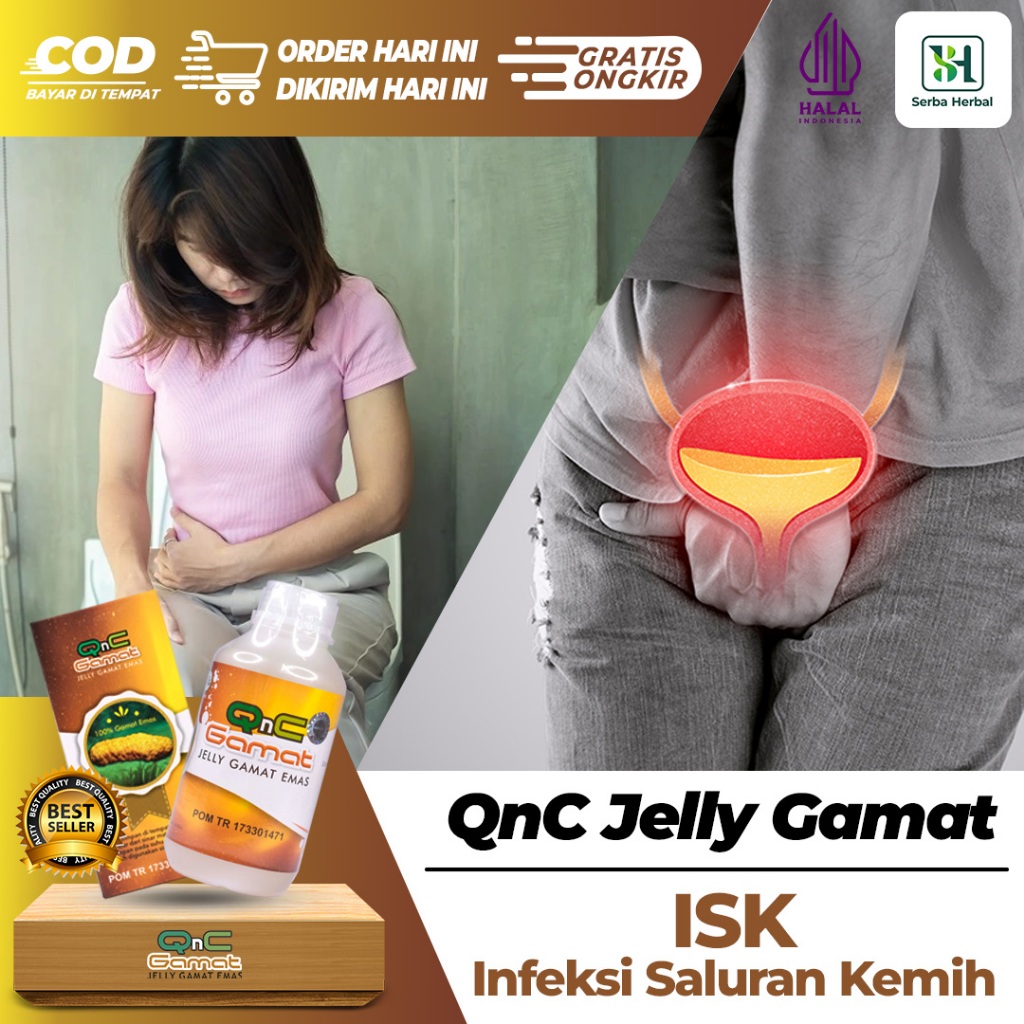 Obat Anyang Anyangan, Kencing Sakit Untuk Pria Dan Wanita | QnC Jelly Gamat