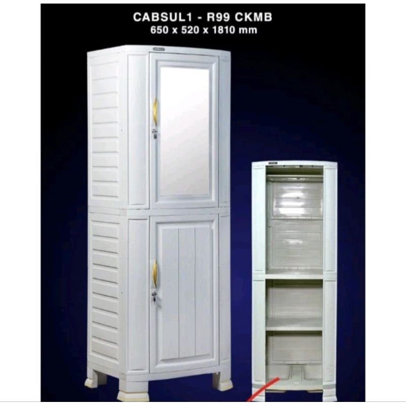 lemari plastik cabsul 1 pintu NAPOLLY(SJ)