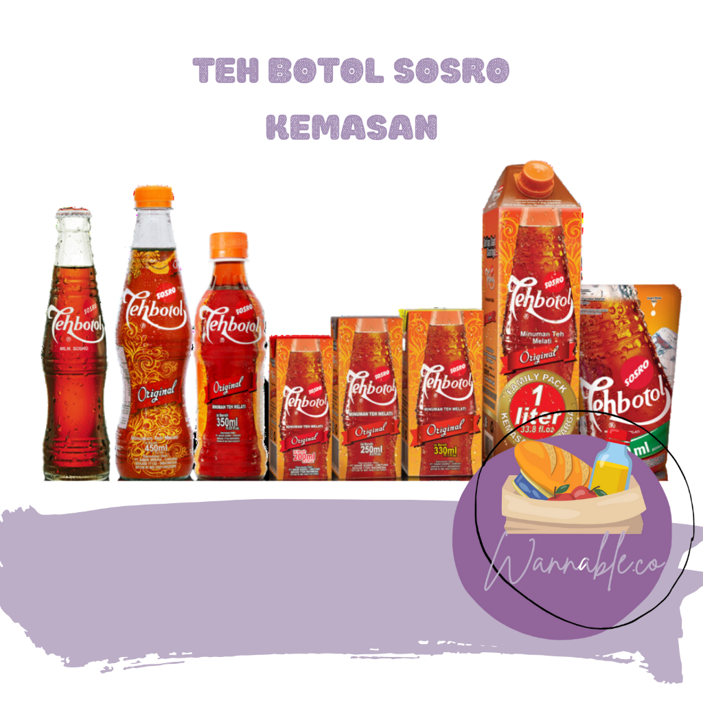 

TEH BOTOL SOSRO KEMASAN BOTOL KOTAK MINUMAN INSTAN