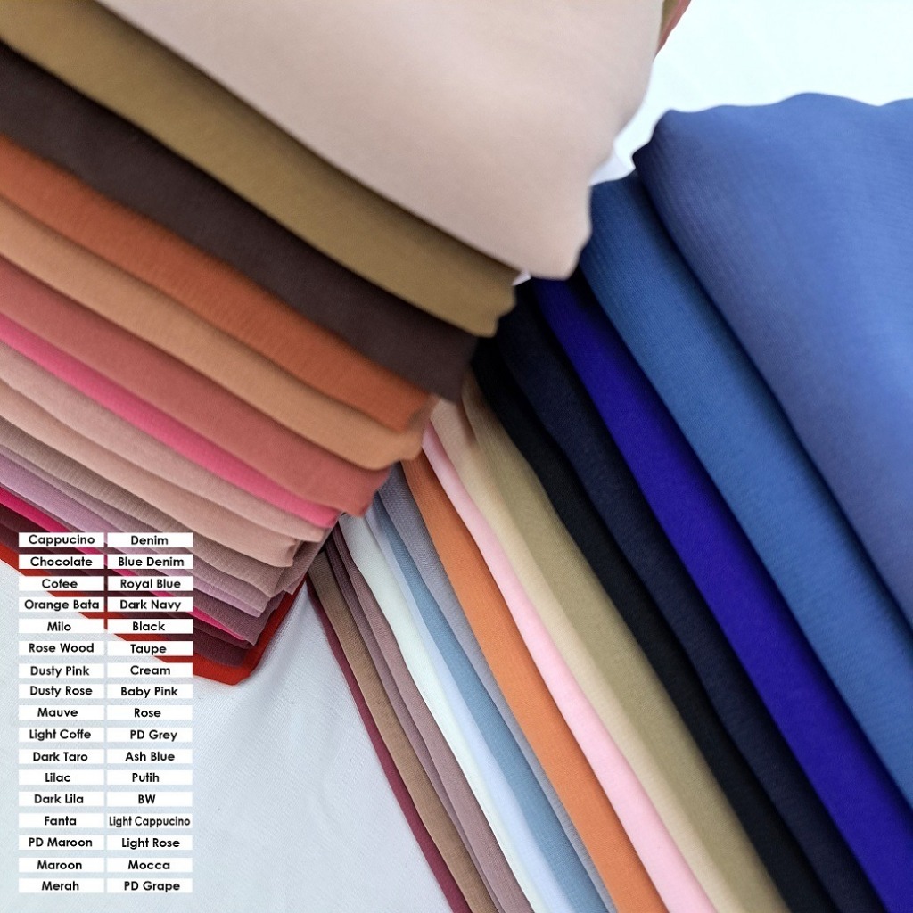 ✔️READY Kain Sifon  Hycon / Kain Sifon Korea / Kain Chiffon Korea / Kain Sifon