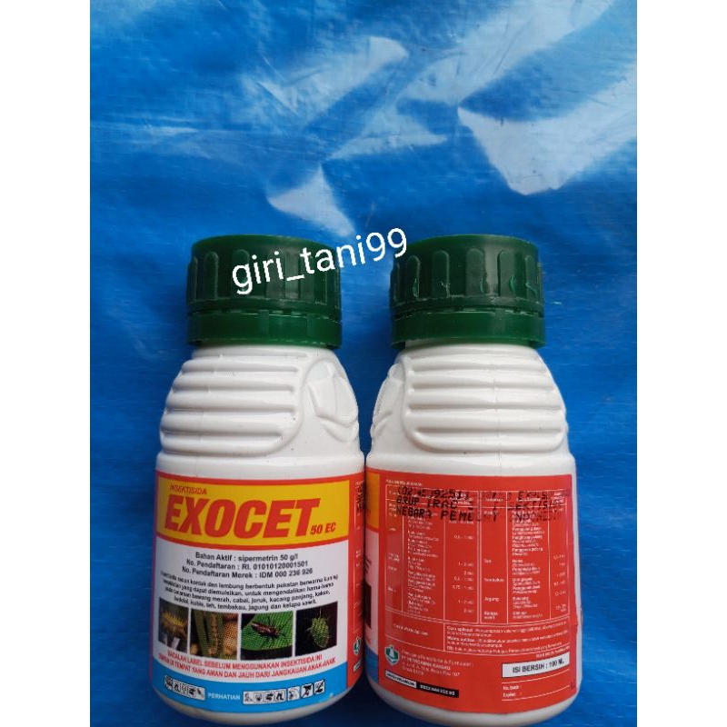 insektisida EXOCET 50 EC kemasan 100 ml.