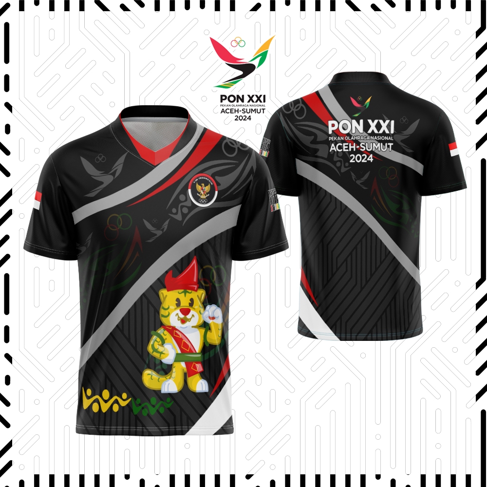 Kaos Baju Jersey pon XXI 2024 aceh sumut kaos baju pon aceh fullprint