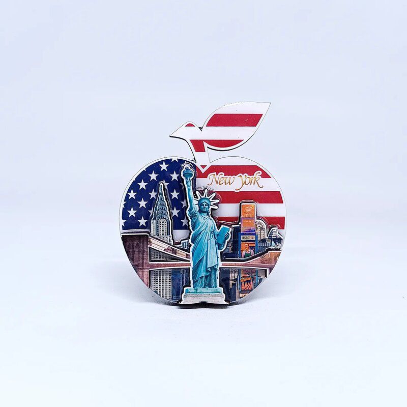 Fridge Tempelan Magnet Kulkas Souvenir Negara Amerika America USA 3D Newyork 6-20