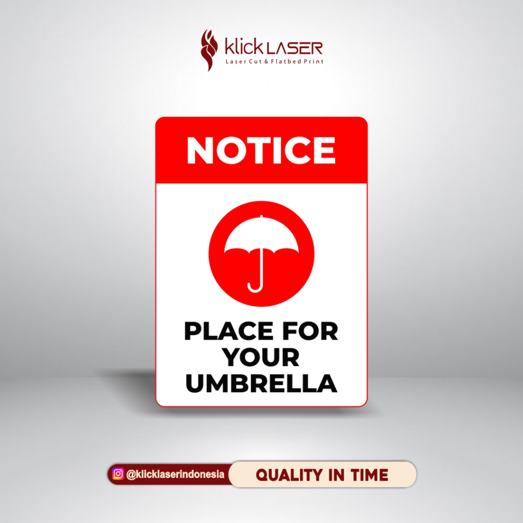 Sign Umbrella // Sign Acrylic // Acrylic Custom