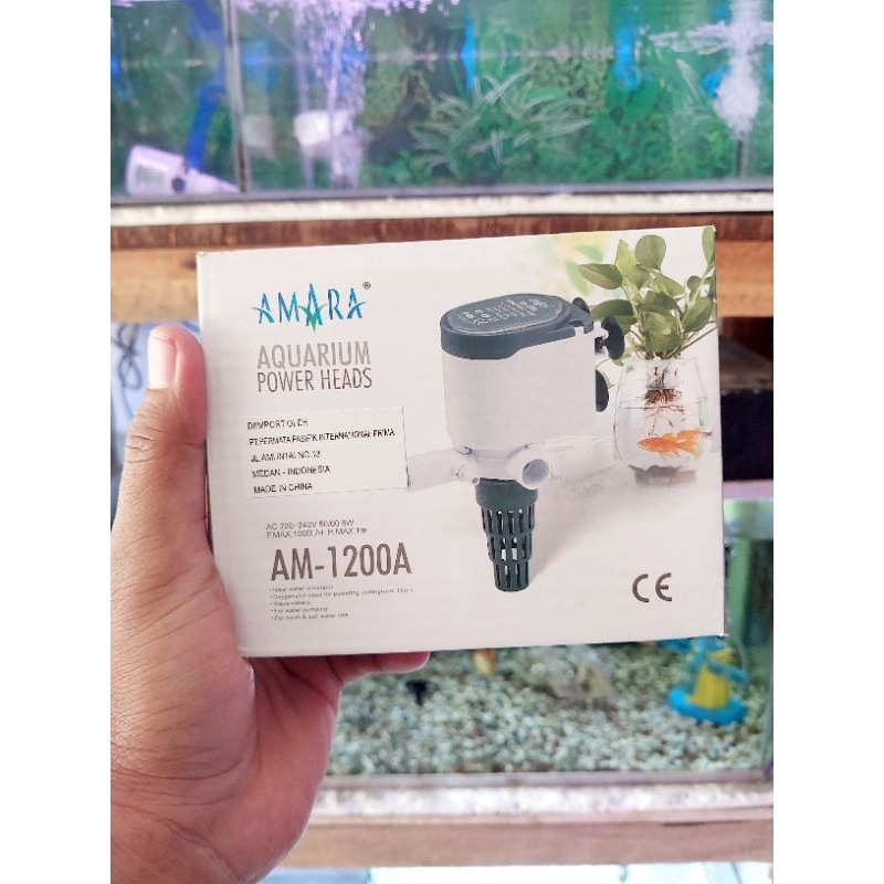 amara am1200a pompa filter power head akuarium