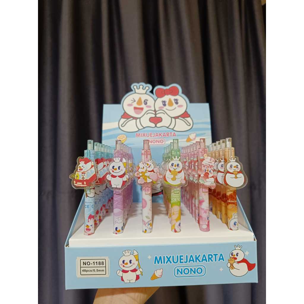 

PENA MIXUE LUCU PULGEN GEL WARNA HITAM 1 PACK MURAH