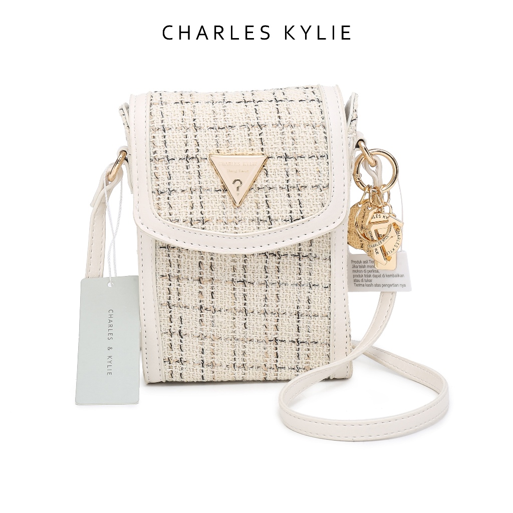 CHARLES KYLIE Tas Wanita Telepon (HP 6.7") - Rajutan Import Sling/Bahu 2024