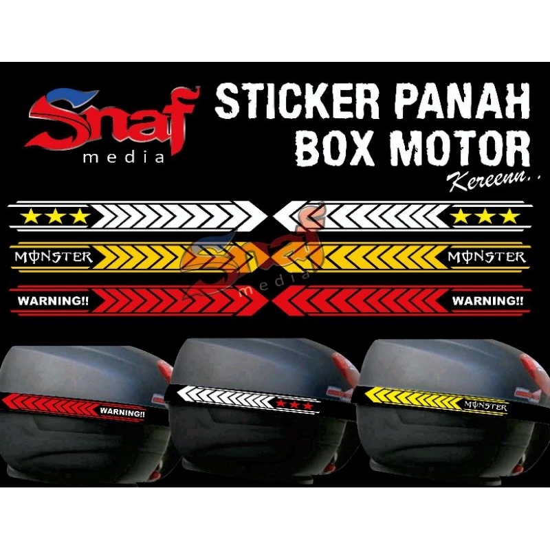 Sticker Panah box motor