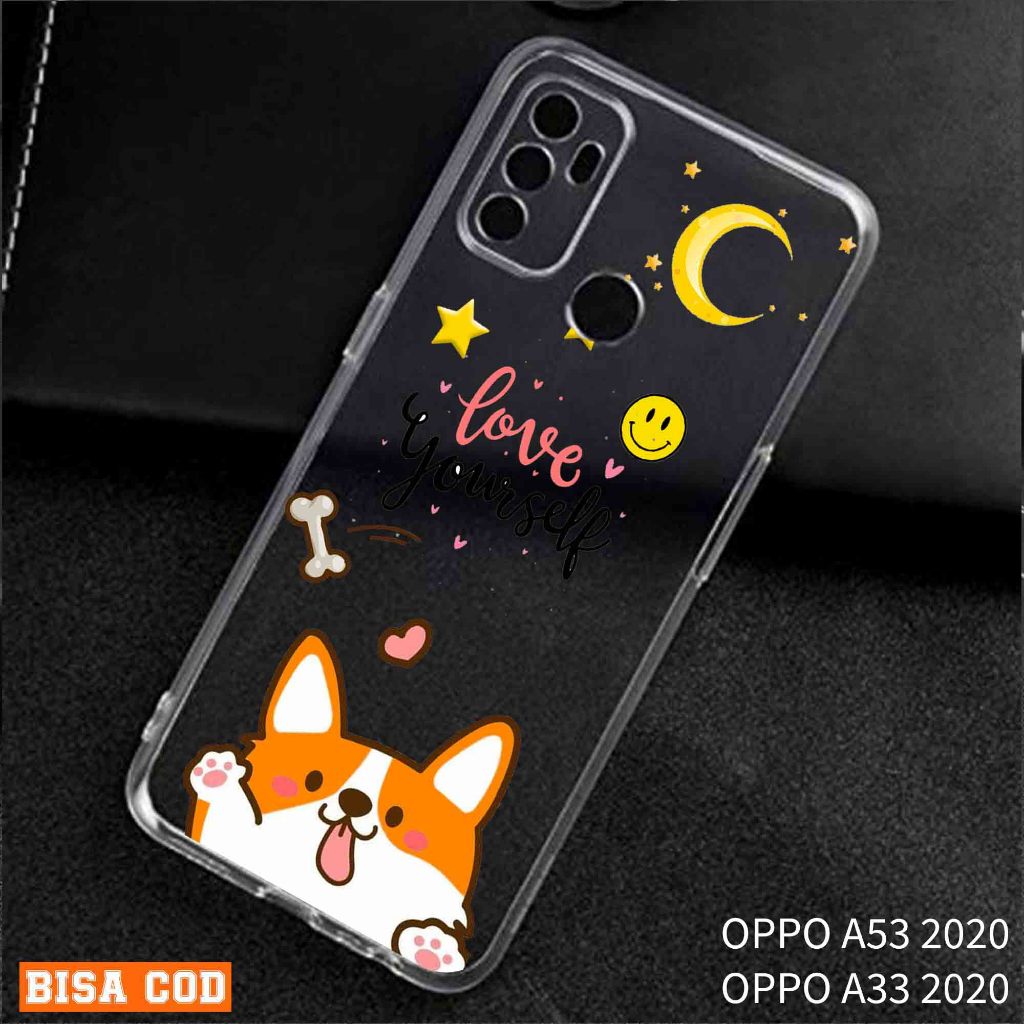 Clear Case Oppo A53 2020 / Oppo A33 2020 Terbaru Case Motif Gambar Lucu Keren Casing Oppo Pelindung 