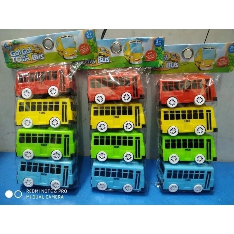Mainan Anak Murah Mini Bus Toya isi 4pcs LT 55