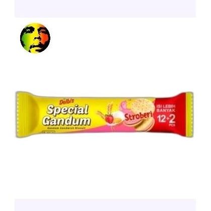 

Delbis spesial gandum roll stroberi