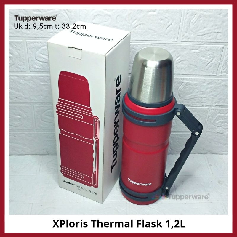 Termos Tupperware - XPloris Thermal Flask 1,2L Merah