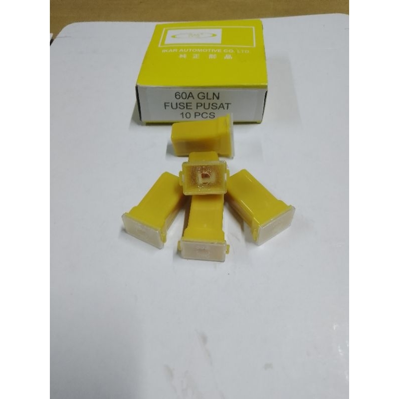 10 PCS FUSE PUSAT,SEKRING PUSAT (GLN297 60A)