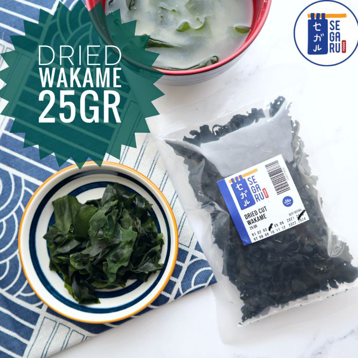 

Best Dried Cut Wakame - Rumput Laut Kering - Untuk Ramen Udon Miso 25 Gr