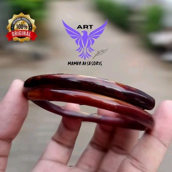 gelang akar bahar merah bodi bulat/gelang akar bahar merah cristal tembus cahaya/akar bahar asli/gel