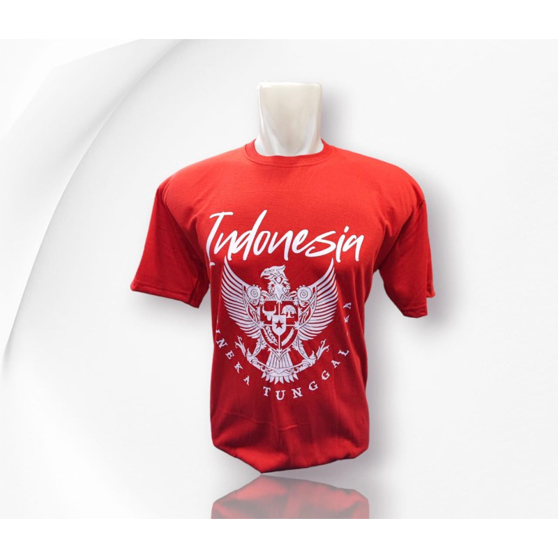 kaos atasan garuda indonesia merah putih merdeka