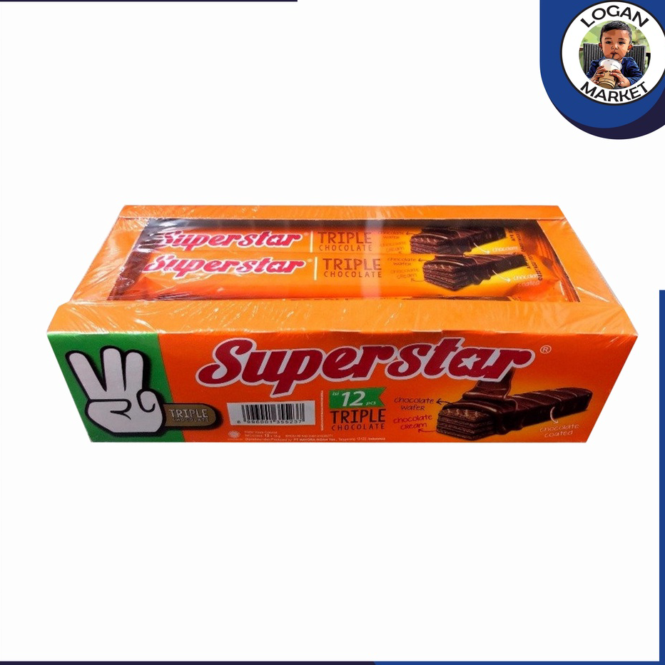 

Best Produk Superstar Wafer Triple Chocolate Coklat Box Isi 12Pcs 12 Pcs Stock Banyak