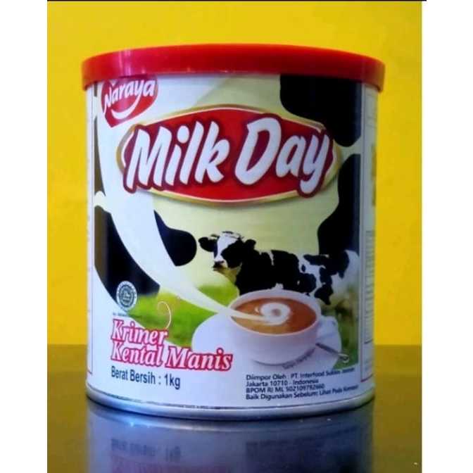 Susu Kental Manis Naraya Milk Day 1kg -1dus/24pcs