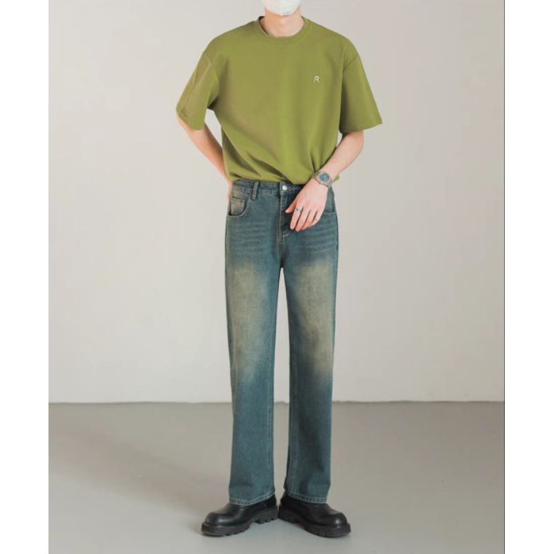 Loose Pants Jeans Celana Jeans Panjang Pria Model Loose Fit Oversize - Biothink Denim Reguler - Biot
