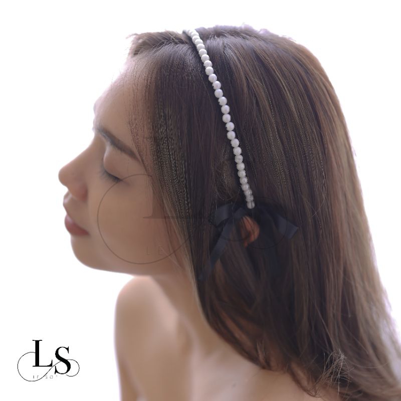 bando mutiara cantik / bando korea / bando jepang / bandana cantik