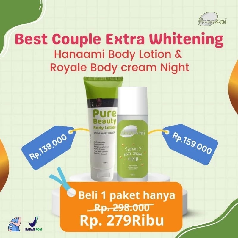 Best Couple Whitening Lotion pemutih dosting BPOM memutihkan