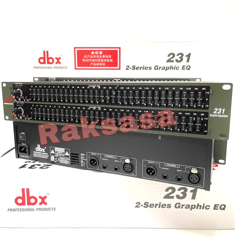 Equalizer dbx 231 (2-Series Graphic EQ) Bagus Murah Equaliser DBX 231