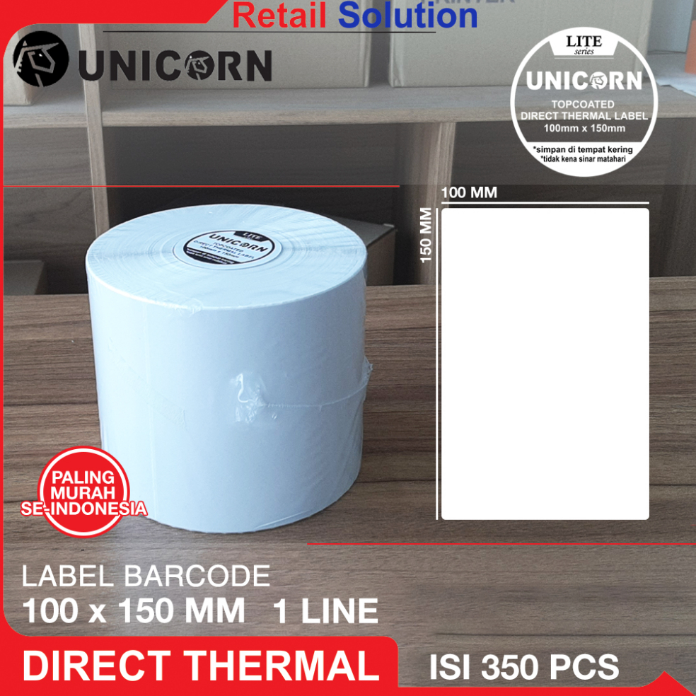 

1.1 Product HOT Stiker Label Resi Thermal 100x150 / 100 x 150 mm / 100x150mm / A6 / 10X15CM / 10 X 15 CM / 10X15 CM