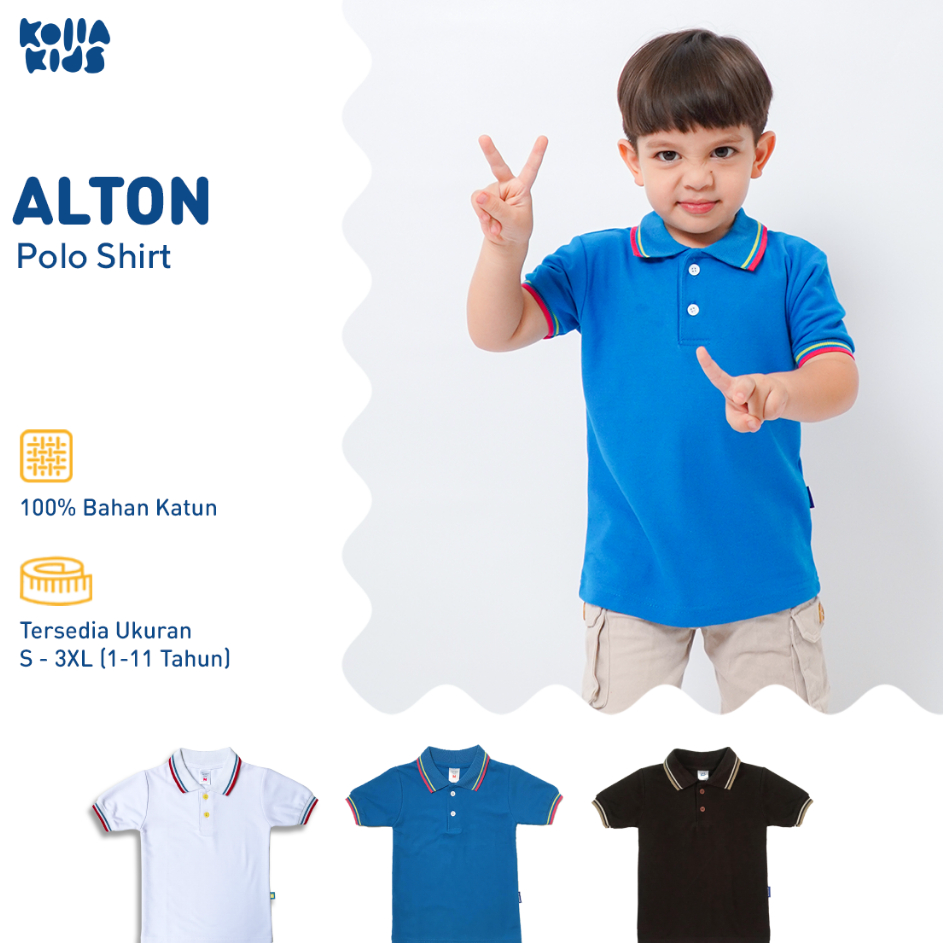 ➲➛☆ Kolla Kids Polo Shirt Anak Alton 1-11 Tahun Part 1