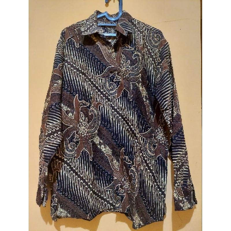 kemeja pria batik second preloved jumbo
