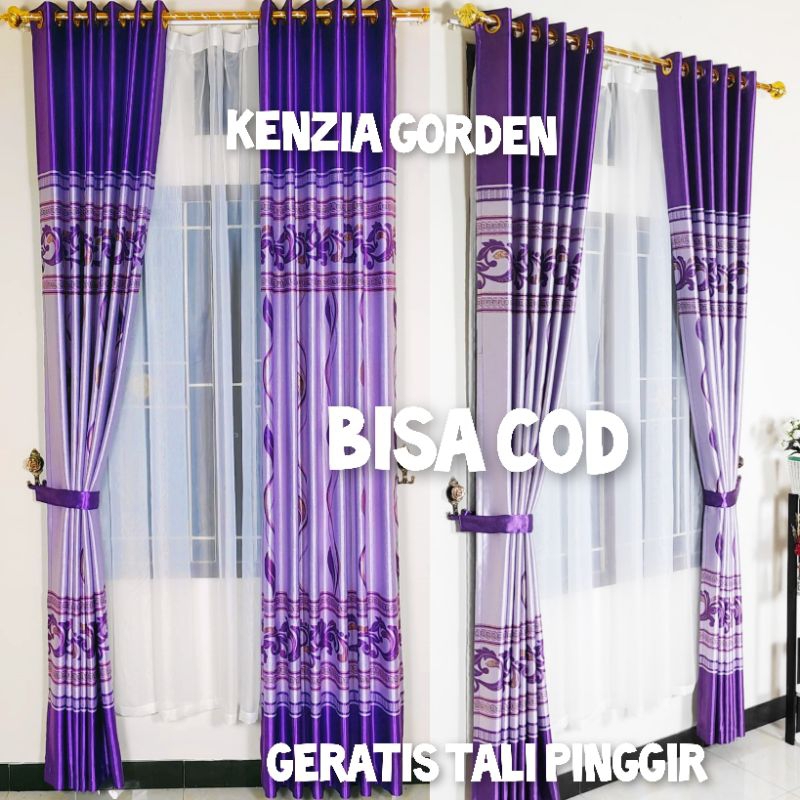 Gorden jendela pintu Ruang tamu model Serupa