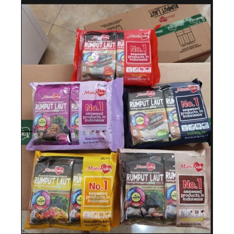 

Rumput Laut Mamasuka Twin Pack isi 2pcs x 4,5gram
