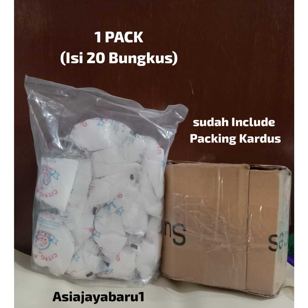 

8.8 BRANDS FESTIVAL Citrun cap Gajah 1pak isi 20bungkus @50 gr - Citric Acid