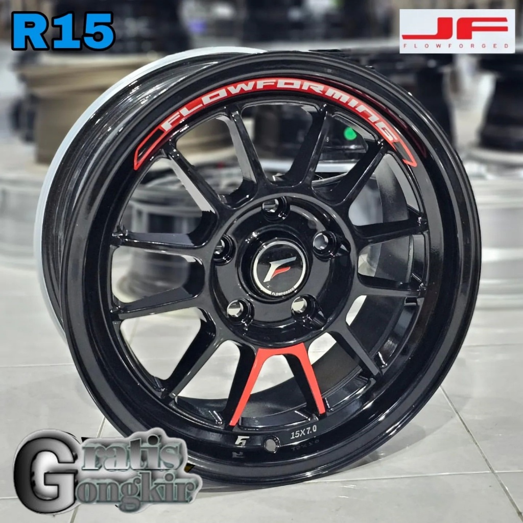 velg venom JF Flow Forged r15 pcd 5x114,3 velg mobil ring 15 Grandmax,Ertiga,innova, dll