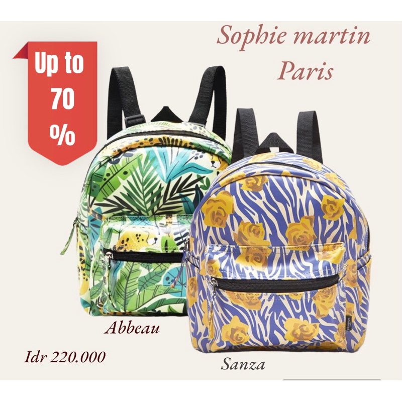 TAS RANSEL KECIL BRUNBRUN PARIS SOANE SANZA ABEABEAU SOPHIE MARTIN PARIS PROMO HALINKA SOERE SEAGULL