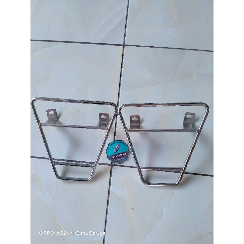 Dudukan tas begel samping honda win win100 sidebag side bag rak samping honda win 100